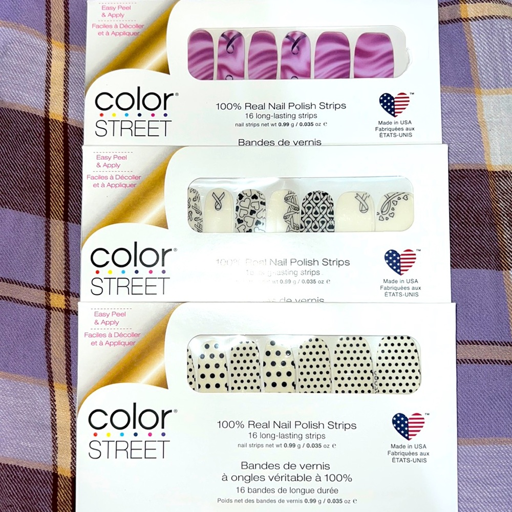 Color street nail strips 3 sets
